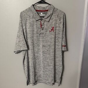 Colosseum Gray Polo with Red 'A' Embroidery
